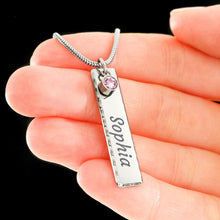 Load image into Gallery viewer, New 2020 Engraved Birthstone Necklace