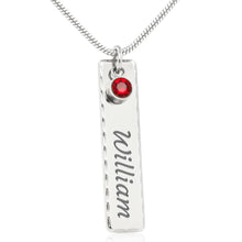 Load image into Gallery viewer, New 2020 Engraved Birthstone Necklace