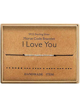 Load image into Gallery viewer, Morse Code Alphanumeric Couple Bracelet