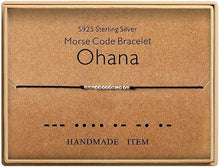 Load image into Gallery viewer, Morse Code Alphanumeric Couple Bracelet