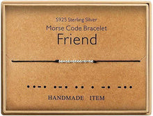 Load image into Gallery viewer, Morse Code Alphanumeric Couple Bracelet