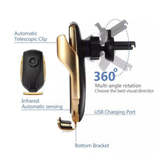 Load image into Gallery viewer, NEW 2020 WIRELESS AUTOMATIC SENSOR CAR PHONE HOLDER AND CHARGER