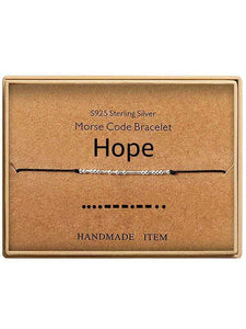 Morse Code Alphanumeric Couple Bracelet