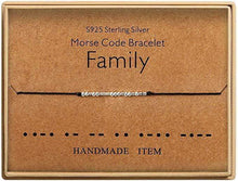 Load image into Gallery viewer, Morse Code Alphanumeric Couple Bracelet
