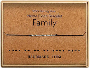 Morse Code Alphanumeric Couple Bracelet